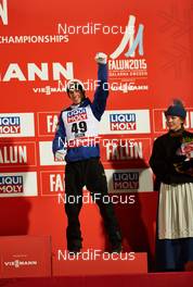 21.02.2015, Falun, Sweden (SWE): Stefan Kraft (AUT) - FIS nordic world ski championships, ski jumping, individual HS100, Falun (SWE). www.nordicfocus.com. © NordicFocus. Every downloaded picture is fee-liable.