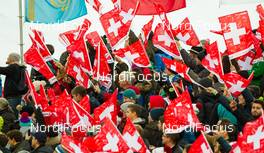 19.12.2015, Engelberg, Switzerland (SUI): flags - FIS world cup ski jumping, individual HS137, Engelberg (SUI). www.nordicfocus.com. © Laiho/NordicFocus. Every downloaded picture is fee-liable.