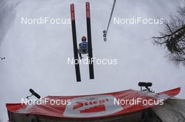 30.01.2015, Hinzenbach, Austria (AUT): Taylor Henrich (CAN) - FIS world cup ski jumping ladies, training, Hinzenbach (AUT). www.nordicfocus.com. © Rauschendorfer/NordicFocus. Every downloaded picture is fee-liable.