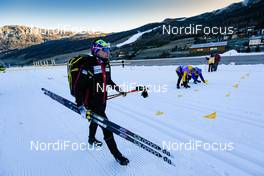 06.12.2015, Livigno, Italy (ITA): Skis at the start area - Ski Classics La Sgambeda, Livigno (ITA). www.nordicfocus.com. © Rauschendorfer/NordicFocus. Every downloaded picture is fee-liable.