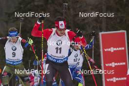 10.01.2016, Ruhpolding, Germany (GER): Nathan Smith (CAN) -  IBU world cup biathlon, mass men, Ruhpolding replacing Oberhof (GER). www.nordicfocus.com. © Manzoni/NordicFocus. Every downloaded picture is fee-liable.