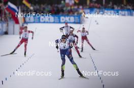10.01.2016, Ruhpolding, Germany (GER): Quentin Fillon Maillet (FRA) -  IBU world cup biathlon, mass men, Ruhpolding replacing Oberhof (GER). www.nordicfocus.com. © Manzoni/NordicFocus. Every downloaded picture is fee-liable.