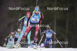 10.01.2016, Ruhpolding, Germany (GER): Lisa Theresa Hauser (AUT) -  IBU world cup biathlon, mass women, Ruhpolding replacing Oberhof (GER). www.nordicfocus.com. © Manzoni/NordicFocus. Every downloaded picture is fee-liable.