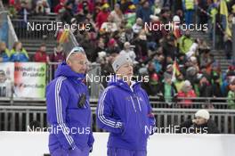 10.01.2016, Ruhpolding, Germany (GER): Borut Nunar (SLO) IBU race director, Tommy Hoeglund (SWE) -  IBU world cup biathlon, mass women, Ruhpolding replacing Oberhof (GER). www.nordicfocus.com. © Manzoni/NordicFocus. Every downloaded picture is fee-liable.
