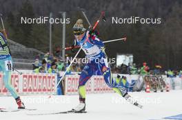 10.01.2016, Ruhpolding, Germany (GER): Marie Dorin (FRA) -  IBU world cup biathlon, mass women, Ruhpolding replacing Oberhof (GER). www.nordicfocus.com. © Manzoni/NordicFocus. Every downloaded picture is fee-liable.