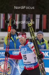 09.01.2016, Ruhpolding, Germany (GER): Nathan Smith (CAN) -  IBU world cup biathlon, pursuit men, Ruhpolding replacing Oberhof (GER). www.nordicfocus.com. © Manzoni/NordicFocus. Every downloaded picture is fee-liable.