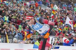 09.01.2016, Ruhpolding, Germany (GER): Simon Eder (AUT) -  IBU world cup biathlon, pursuit men, Ruhpolding replacing Oberhof (GER). www.nordicfocus.com. © Manzoni/NordicFocus. Every downloaded picture is fee-liable.