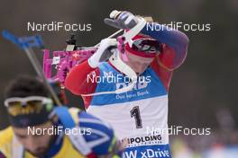09.01.2016, Ruhpolding, Germany (GER): Johannes Thingnes Boe (NOR) -  IBU world cup biathlon, pursuit men, Ruhpolding replacing Oberhof (GER). www.nordicfocus.com. © Manzoni/NordicFocus. Every downloaded picture is fee-liable.