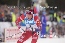 09.01.2016, Ruhpolding, Germany (GER): Tarjei Boe (NOR) -  IBU world cup biathlon, pursuit men, Ruhpolding replacing Oberhof (GER). www.nordicfocus.com. © Manzoni/NordicFocus. Every downloaded picture is fee-liable.