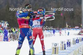 09.01.2016, Ruhpolding, Germany (GER): Martin Fourcade (FRA) -  IBU world cup biathlon, pursuit men, Ruhpolding replacing Oberhof (GER). www.nordicfocus.com. © Manzoni/NordicFocus. Every downloaded picture is fee-liable.