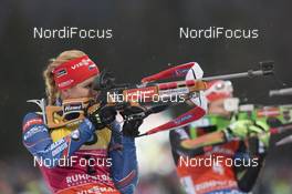 09.01.2016, Ruhpolding, Germany (GER): Gabriela Soukalova (CZE) -  IBU world cup biathlon, pursuit women, Ruhpolding replacing Oberhof (GER). www.nordicfocus.com. © Manzoni/NordicFocus. Every downloaded picture is fee-liable.