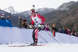 08.01.2016, Ruhpolding, Germany (GER): Scott Gow (CAN) -  IBU world cup biathlon, sprint men, Ruhpolding replacing Oberhof (GER). www.nordicfocus.com. © Manzoni/NordicFocus. Every downloaded picture is fee-liable.