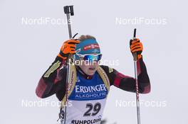 08.01.2016, Ruhpolding, Germany (GER): Lisa Theresa Hauser (AUT) -  IBU world cup biathlon, sprint women, Ruhpolding replacing Oberhof (GER). www.nordicfocus.com. © Manzoni/NordicFocus. Every downloaded picture is fee-liable.