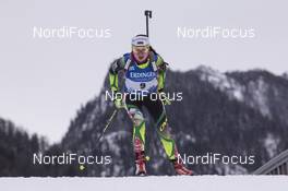 08.01.2016, Ruhpolding, Germany (GER): Iryna Kryuko (BLR) -  IBU world cup biathlon, sprint women, Ruhpolding replacing Oberhof (GER). www.nordicfocus.com. © Manzoni/NordicFocus. Every downloaded picture is fee-liable.