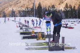 07.01.2016, Ruhpolding, Germany (GER): Event Feature: high traffic at the team test area -  IBU world cup biathlon, training, Ruhpolding replacing Oberhof (GER). www.nordicfocus.com. © Manzoni/NordicFocus. Every downloaded picture is fee-liable.