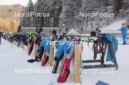 07.01.2016, Ruhpolding, Germany (GER): Event Feature: Undefined athletes compete at the shooting range -  IBU world cup biathlon, training, Ruhpolding replacing Oberhof (GER). www.nordicfocus.com. © Manzoni/NordicFocus. Every downloaded picture is fee-liable.