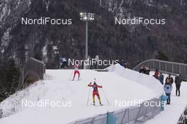 07.01.2016, Ruhpolding, Germany (GER): Event Feature: undefined athletes compete on the track during the women's training -  IBU world cup biathlon, training, Ruhpolding replacing Oberhof (GER). www.nordicfocus.com. © Manzoni/NordicFocus. Every downloaded picture is fee-liable.