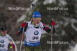 13.01.2016, Ruhpolding, Germany (GER): Eric Lesser (GER) -  IBU world cup biathlon, individual men, Ruhpolding (GER). www.nordicfocus.com. © Manzoni/NordicFocus. Every downloaded picture is fee-liable.