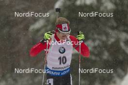 13.01.2016, Ruhpolding, Germany (GER): Scott Gow (CAN) -  IBU world cup biathlon, individual men, Ruhpolding (GER). www.nordicfocus.com. © Manzoni/NordicFocus. Every downloaded picture is fee-liable.