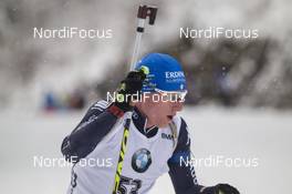 13.01.2016, Ruhpolding, Germany (GER): Lukas Hofer (ITA) -  IBU world cup biathlon, individual men, Ruhpolding (GER). www.nordicfocus.com. © Manzoni/NordicFocus. Every downloaded picture is fee-liable.