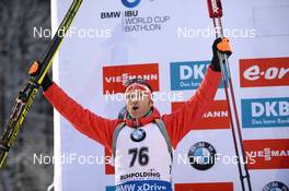 13.01.2016, Ruhpolding, Germany (GER): Simon Eder (AUT) -  IBU world cup biathlon, individual men, Ruhpolding (GER). www.nordicfocus.com. © Tumashov/NordicFocus. Every downloaded picture is fee-liable.