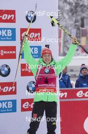 16.01.2016, Ruhpolding, Germany (GER): Laura Dahlmeier (GER) -  IBU world cup biathlon, mass women, Ruhpolding (GER). www.nordicfocus.com. © Manzoni/NordicFocus. Every downloaded picture is fee-liable.