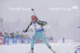 16.01.2016, Ruhpolding, Germany (GER): Juliya Dzhyma (UKR) -  IBU world cup biathlon, mass women, Ruhpolding (GER). www.nordicfocus.com. © Manzoni/NordicFocus. Every downloaded picture is fee-liable.