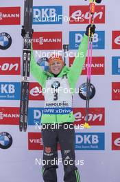 16.01.2016, Ruhpolding, Germany (GER): Franziska Hildebrand (GER) -  IBU world cup biathlon, mass women, Ruhpolding (GER). www.nordicfocus.com. © Manzoni/NordicFocus. Every downloaded picture is fee-liable.