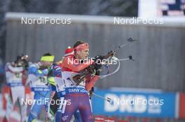 15.01.2016, Ruhpolding, Germany (GER): Tim Burke (USA) -  IBU world cup biathlon, relay men, Ruhpolding (GER). www.nordicfocus.com. © Manzoni/NordicFocus. Every downloaded picture is fee-liable.