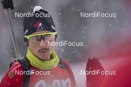 15.01.2016, Ruhpolding, Germany (GER): Brendan Green (CAN) -  IBU world cup biathlon, relay men, Ruhpolding (GER). www.nordicfocus.com. © Manzoni/NordicFocus. Every downloaded picture is fee-liable.