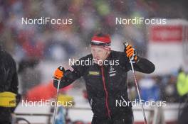 15.01.2016, Ruhpolding, Germany (GER): Simon Eder (AUT) -  IBU world cup biathlon, relay men, Ruhpolding (GER). www.nordicfocus.com. © Manzoni/NordicFocus. Every downloaded picture is fee-liable.