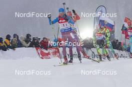 15.01.2016, Ruhpolding, Germany (GER): Alexey Volkov (RUS) -  IBU world cup biathlon, relay men, Ruhpolding (GER). www.nordicfocus.com. © Manzoni/NordicFocus. Every downloaded picture is fee-liable.