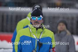 15.01.2016, Ruhpolding, Germany (GER): Alois Reiter (GER), chief of competition -  IBU world cup biathlon, relay men, Ruhpolding (GER). www.nordicfocus.com. © Manzoni/NordicFocus. Every downloaded picture is fee-liable.