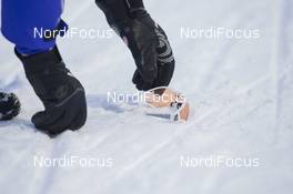 15.01.2016, Ruhpolding, Germany (GER): Arnd Peiffer (GER) lost his glasses at the shooting range -  IBU world cup biathlon, relay men, Ruhpolding (GER). www.nordicfocus.com. © Manzoni/NordicFocus. Every downloaded picture is fee-liable.