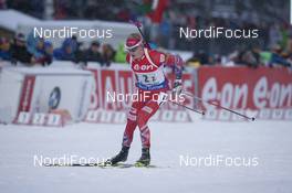 15.01.2016, Ruhpolding, Germany (GER): Johannes Thingnes Boe (NOR) -  IBU world cup biathlon, relay men, Ruhpolding (GER). www.nordicfocus.com. © Manzoni/NordicFocus. Every downloaded picture is fee-liable.