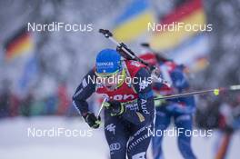 15.01.2016, Ruhpolding, Germany (GER): Lukas Hofer (ITA) -  IBU world cup biathlon, relay men, Ruhpolding (GER). www.nordicfocus.com. © Manzoni/NordicFocus. Every downloaded picture is fee-liable.