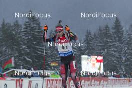 15.01.2016, Ruhpolding, Germany (GER): Simon Eder (AUT) -  IBU world cup biathlon, relay men, Ruhpolding (GER). www.nordicfocus.com. © Manzoni/NordicFocus. Every downloaded picture is fee-liable.