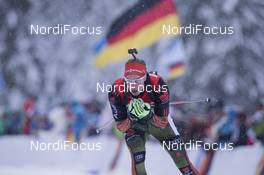 15.01.2016, Ruhpolding, Germany (GER): Johannes Kuehn (GER) -  IBU world cup biathlon, relay men, Ruhpolding (GER). www.nordicfocus.com. © Manzoni/NordicFocus. Every downloaded picture is fee-liable.