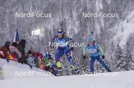 17.01.2016, Ruhpolding, Germany (GER): Anais Bescond (FRA) -  IBU world cup biathlon, relay women, Ruhpolding (GER). www.nordicfocus.com. © Manzoni/NordicFocus. Every downloaded picture is fee-liable.