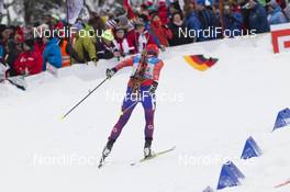17.01.2016, Ruhpolding, Germany (GER): Susan Dunklee (USA) -  IBU world cup biathlon, relay women, Ruhpolding (GER). www.nordicfocus.com. © Manzoni/NordicFocus. Every downloaded picture is fee-liable.