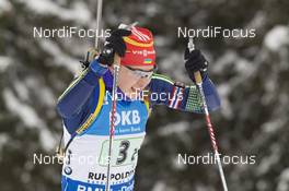 17.01.2016, Ruhpolding, Germany (GER): Juliya Dzhyma (UKR) -  IBU world cup biathlon, relay women, Ruhpolding (GER). www.nordicfocus.com. © Manzoni/NordicFocus. Every downloaded picture is fee-liable.