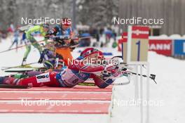 17.01.2016, Ruhpolding, Germany (GER): Tiril Eckhoff (NOR) -  IBU world cup biathlon, relay women, Ruhpolding (GER). www.nordicfocus.com. © Manzoni/NordicFocus. Every downloaded picture is fee-liable.