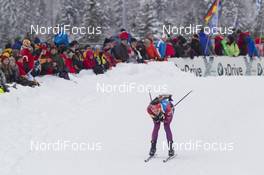 17.01.2016, Ruhpolding, Germany (GER): Clare Egan (USA) -  IBU world cup biathlon, relay women, Ruhpolding (GER). www.nordicfocus.com. © Manzoni/NordicFocus. Every downloaded picture is fee-liable.
