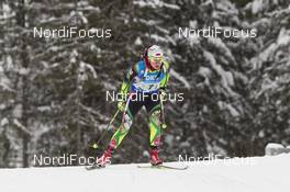 17.01.2016, Ruhpolding, Germany (GER): Iryna Kryuko (BLR) -  IBU world cup biathlon, relay women, Ruhpolding (GER). www.nordicfocus.com. © Manzoni/NordicFocus. Every downloaded picture is fee-liable.
