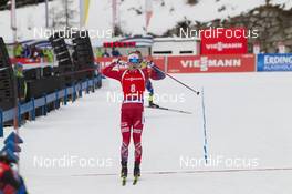 23.01.2016, Antholz, Italy (ITA): Johannes Thingnes Boe (NOR) -  IBU world cup biathlon, pursuit men, Antholz (ITA). www.nordicfocus.com. © Manzoni/NordicFocus. Every downloaded picture is fee-liable.