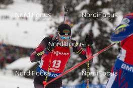 23.01.2016, Antholz, Italy (ITA): Dominik Landertinger (AUT) -  IBU world cup biathlon, pursuit men, Antholz (ITA). www.nordicfocus.com. © Manzoni/NordicFocus. Every downloaded picture is fee-liable.