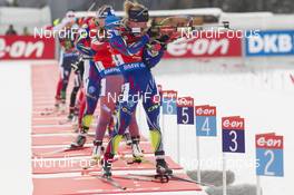 23.01.2016, Antholz, Italy (ITA): Marie Dorin (FRA) -  IBU world cup biathlon, pursuit women, Antholz (ITA). www.nordicfocus.com. © Manzoni/NordicFocus. Every downloaded picture is fee-liable.