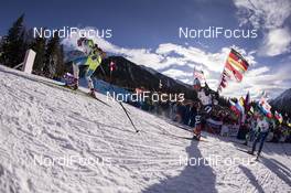 24.01.2016, Antholz, Italy (ITA): Jakov Fak (SLO), Christian de Lorenzi (ITA), Yan Savitskiy (KAZ), (l-r) -  IBU world cup biathlon, relay men, Antholz (ITA). www.nordicfocus.com. © Manzoni/NordicFocus. Every downloaded picture is fee-liable.