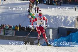 24.01.2016, Antholz, Italy (ITA): Johannes Thingnes Boe (NOR) -  IBU world cup biathlon, relay men, Antholz (ITA). www.nordicfocus.com. © Manzoni/NordicFocus. Every downloaded picture is fee-liable.