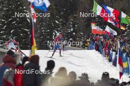 24.01.2016, Antholz, Italy (ITA): Selina Gasparin (SUI), Eva Puskarcikova (CZE), (l-r) -  IBU world cup biathlon, relay women, Antholz (ITA). www.nordicfocus.com. © Manzoni/NordicFocus. Every downloaded picture is fee-liable.